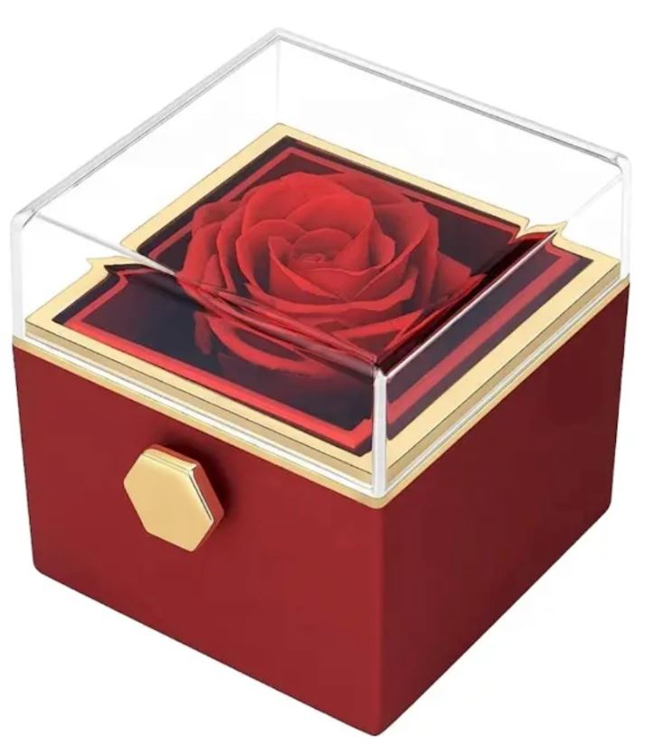 New ShineOn Rotating Rose box with Love Knot