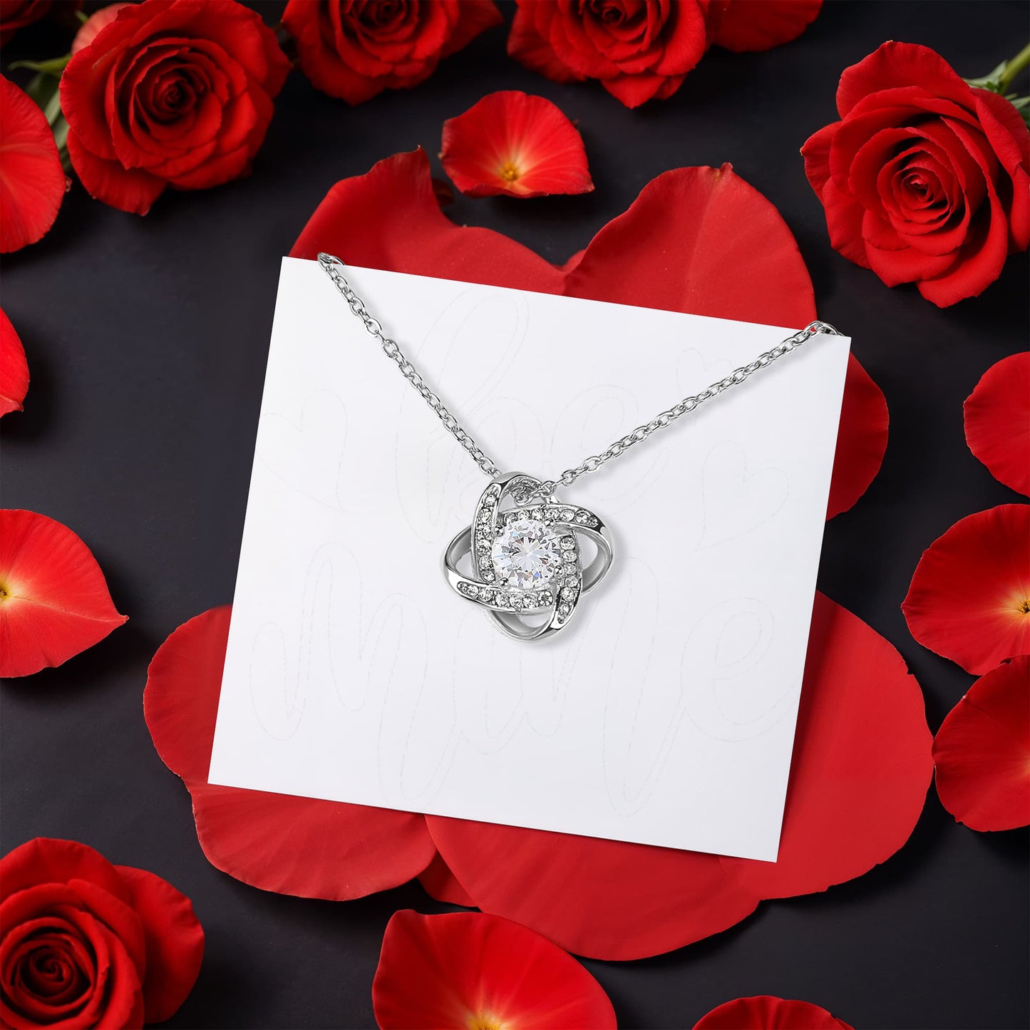 New ShineOn Rotating Rose box with Love Knot