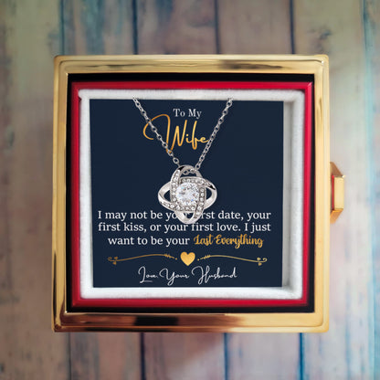 To My Wife - Rotating Rose Box with Love Knot